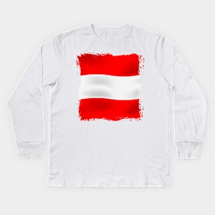 Austria Nation Kids Long Sleeve T-Shirt